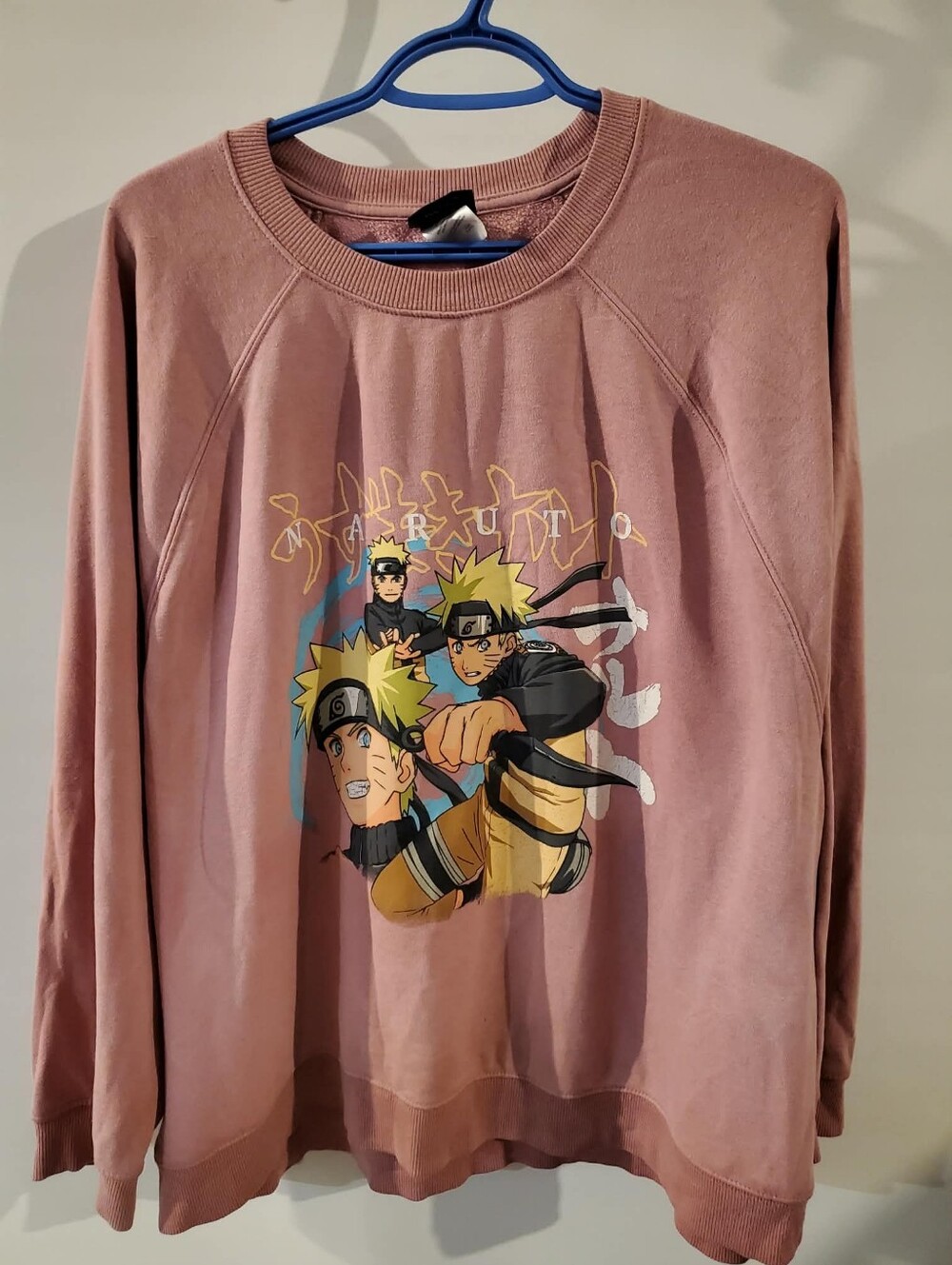 Naruto Graphic Pullover Sweatshirt - Dusty Rose